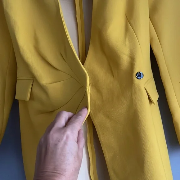 Zara wrap draped blazer, mini dress size S; new